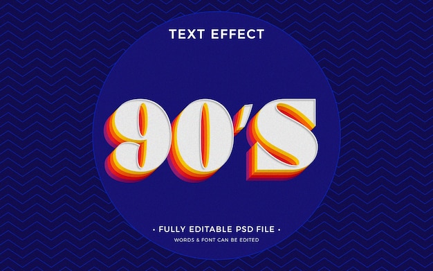 90s style text effect