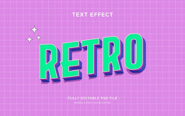 90s style text effect