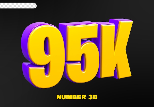 95k segui il numero 3d