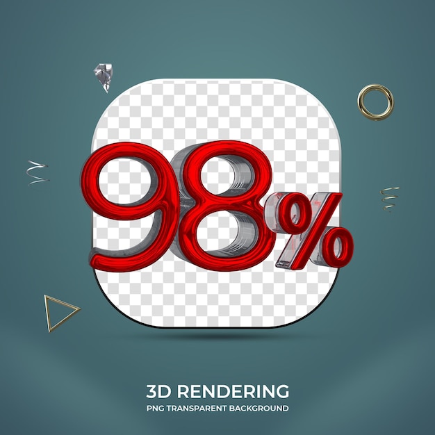 PSD 98 procent przezroczystego tła 3d