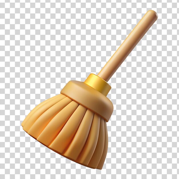 PSD a 3d broom on transparent background