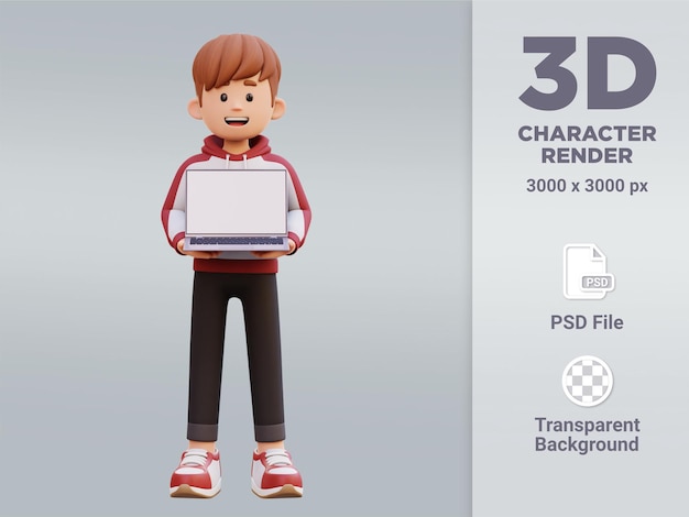 A 3d character with the title'3d character rendering'on the front.