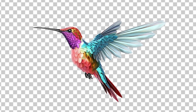 PSD Трехмерный колибри