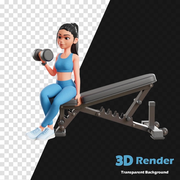 a 3d model of a 3d model of a woman sitting on a scale