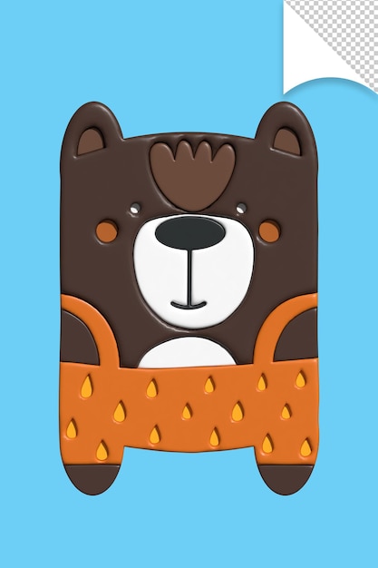 Медведь в коричневой шапке
