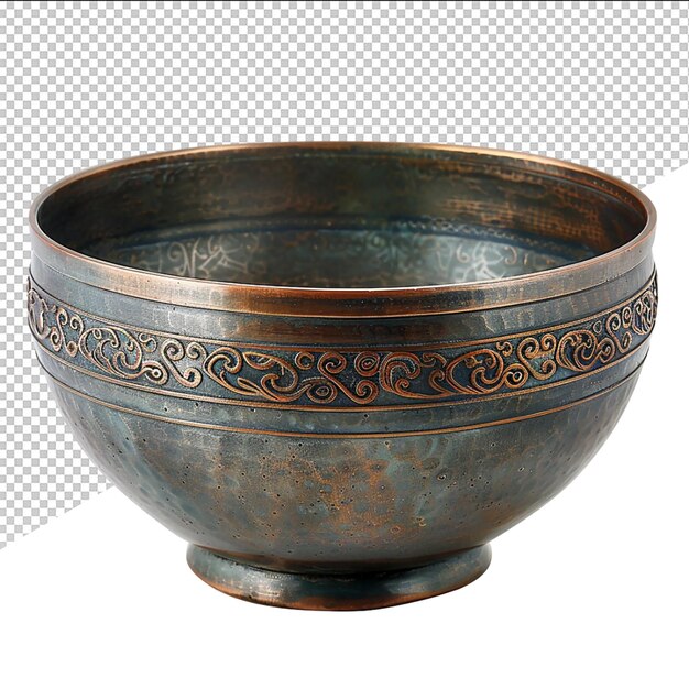 PSD a black and brown bowl with a design on the side