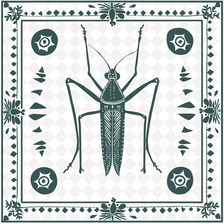PSD a black and white image of a beetle with a green background