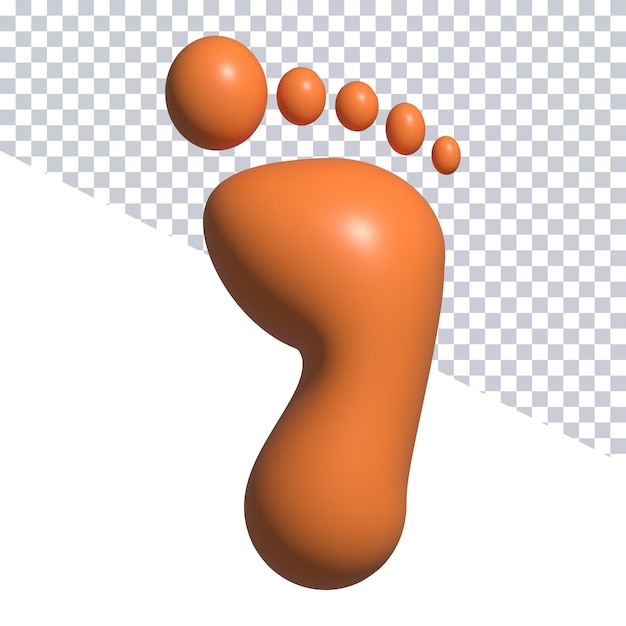 a black and white image of a foot with a large footprint in the center.