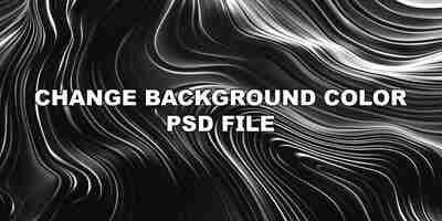 PSD ストックの背景に多くの線がある波の黒と白の画像