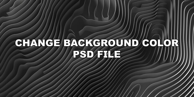 PSD ストックの背景に多くの線がある波の黒と白の画像