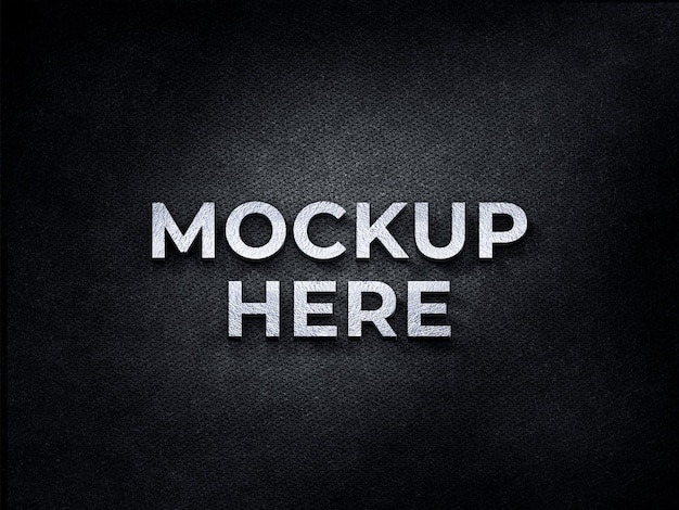 a black background with the words mockup here on it