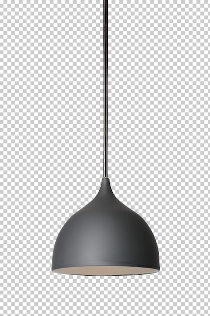 a black lamp with a black base and a black cap