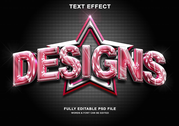 a black poster with the words design design effect effect on it