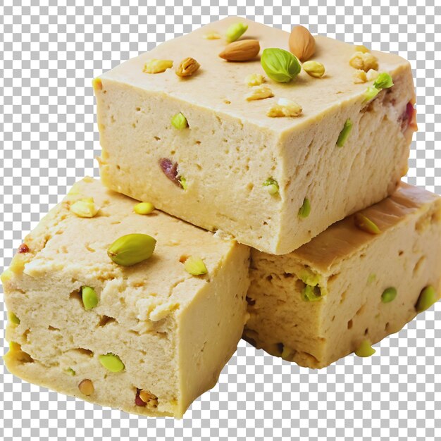 a block of cheese with nuts and seeds on it