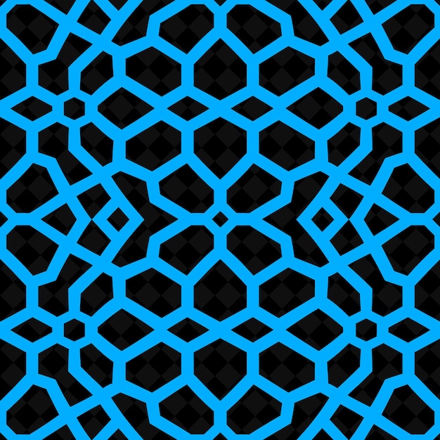 PSD 黒い背景にある正方形の青い抽象的なパターン