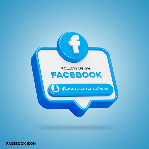 a Blue and white Facebook app with a blue background
