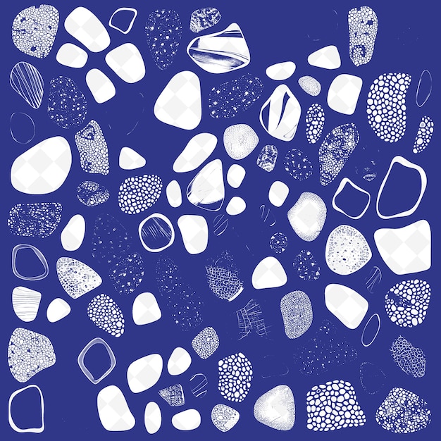 PSD 青い背景に岩が多く岩という言葉が書かれています