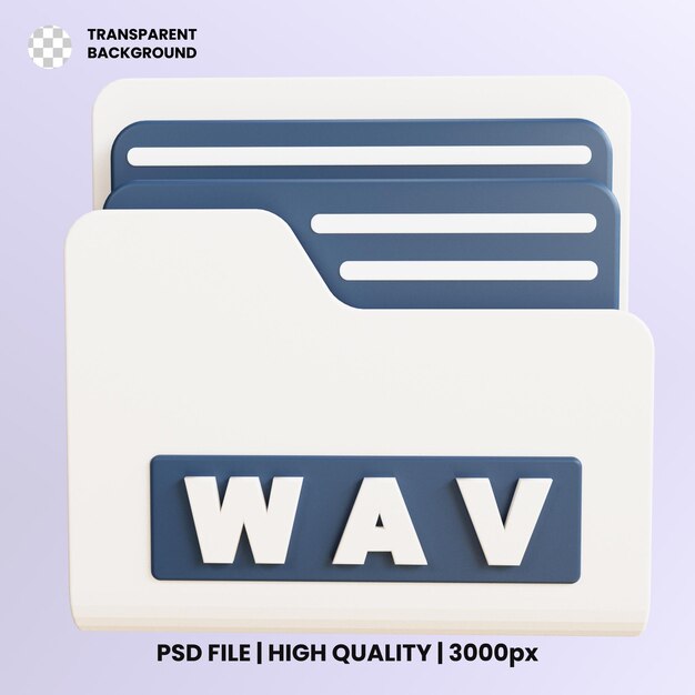 PSD wave라는 단어가 있는 파란색 폴더