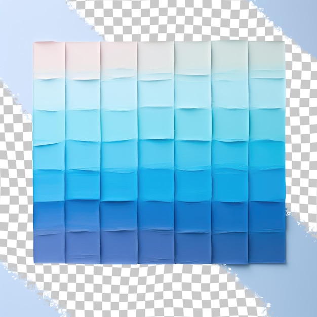 PSD 青い正方形が白い背景にあり青い正方体があります