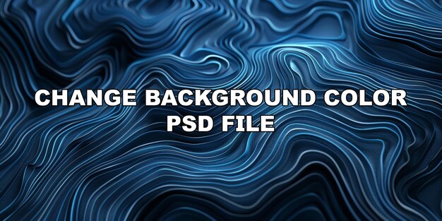 PSD ストック背景の多くのラインを持つ青い波