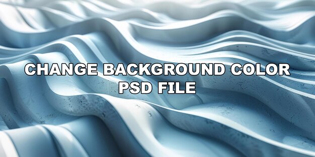 PSD 白いストライプのストック背景の青い波