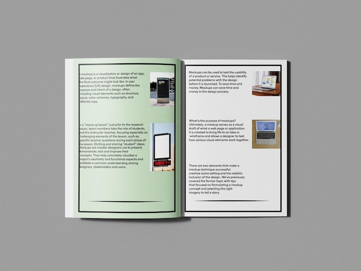 PSD a book mockup on grey background