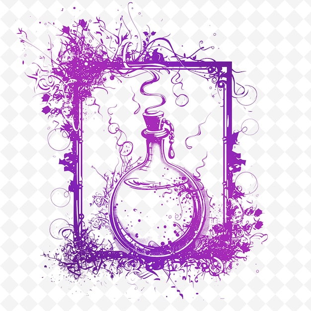 PSD Бутылка парфюмерии с изображением бутылки парфюмеры