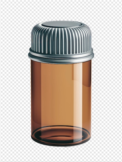 PSD 透明な背景の上に蓋をつけた剤のボトル
