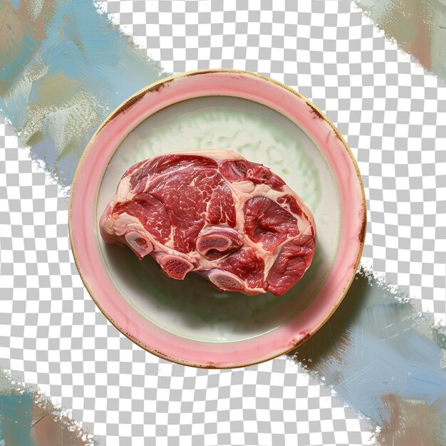 PSD a bowl of meat with the word meat on it