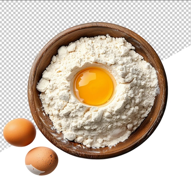 PSD a bowl of rice with an egg and some other eggs