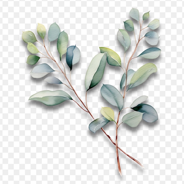 Ветка с зелеными листьями, на которой написано слово 