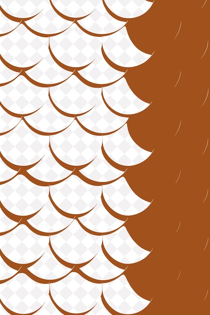 a brown background with white fish on it