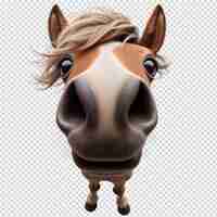 PSD Коричневая лошадь с коричневым носом и коричневый нос