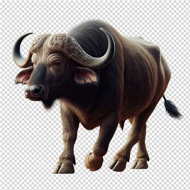 PSD a bull with horns is shown in this image