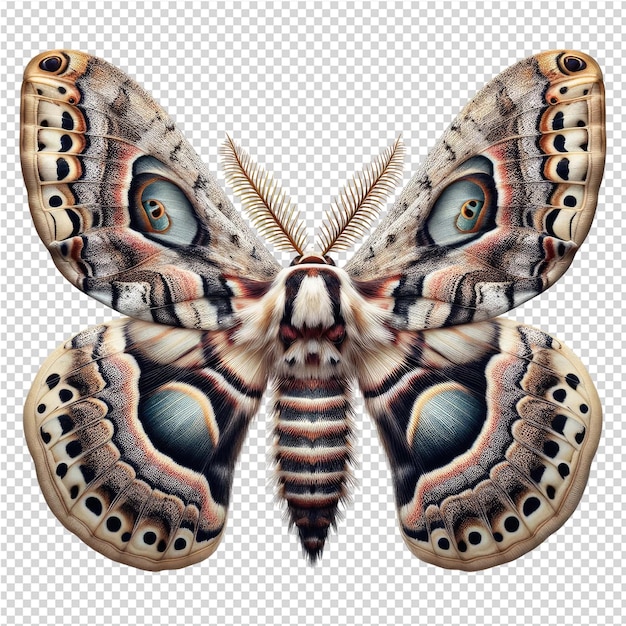 PSD 透明な背景の蝶とその影