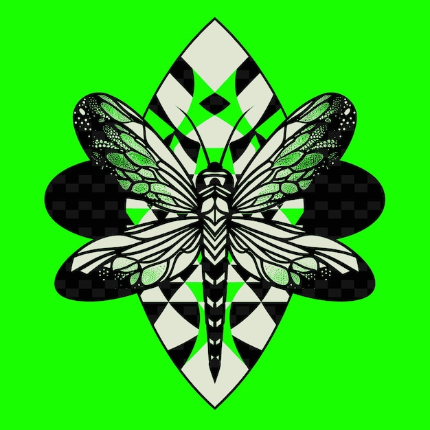 PSD a butterfly design on a green background with the word butterfly on it