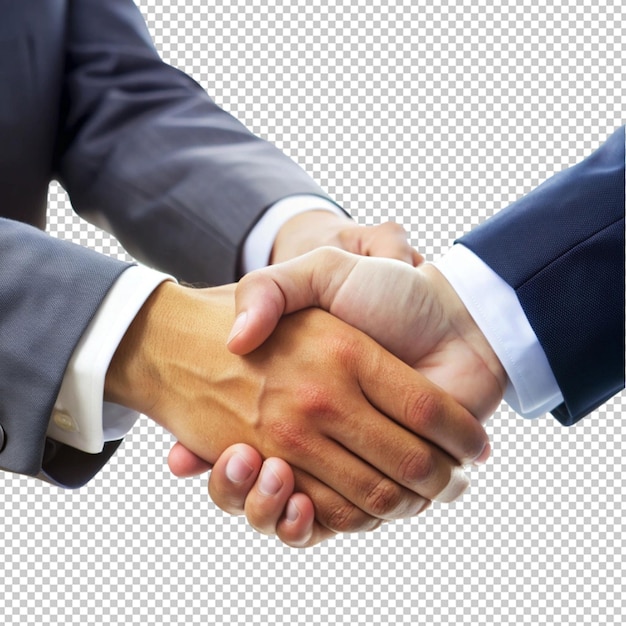 a close up of a handshake white background