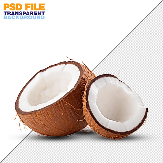 PSD a_coconut_on_transparent_background