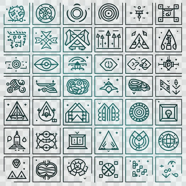 シンボルを含むロゴのコレクション