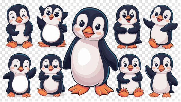 PSD 子供のためのペンギンのコレクション