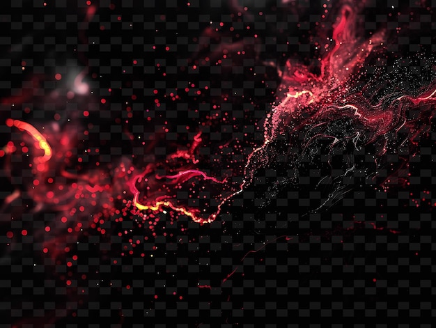 PSD 赤と紫の線と黒の背景を持つカラフルな抽象的な背景