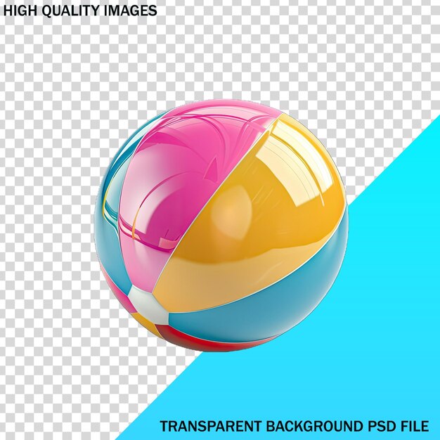 PSD 高品質という文字が書かれたカラフルなボール