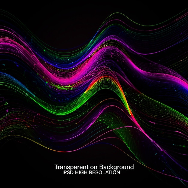 a colorful image of a wave that says  transparent