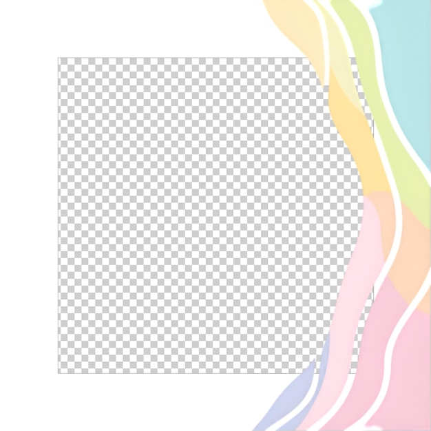 a colorful picture of a rainbow colored strip on a white background