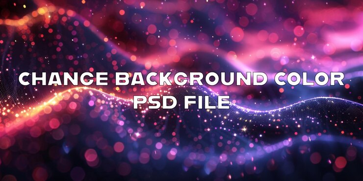 PSD a colorful swirling pattern of glittery dots