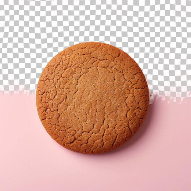 PSD a cookie with a pink background and a white checkered background