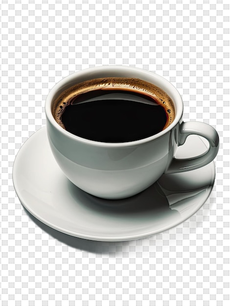 PSD Чашка кофе с чашечкой кофе на тарелке