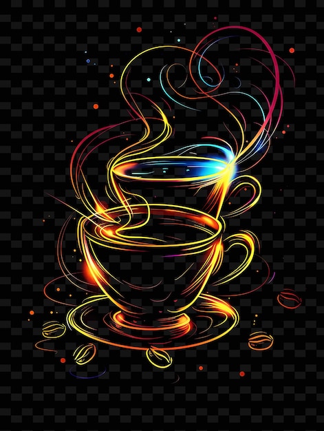 PSD コーヒーと書かれたお茶のカップ