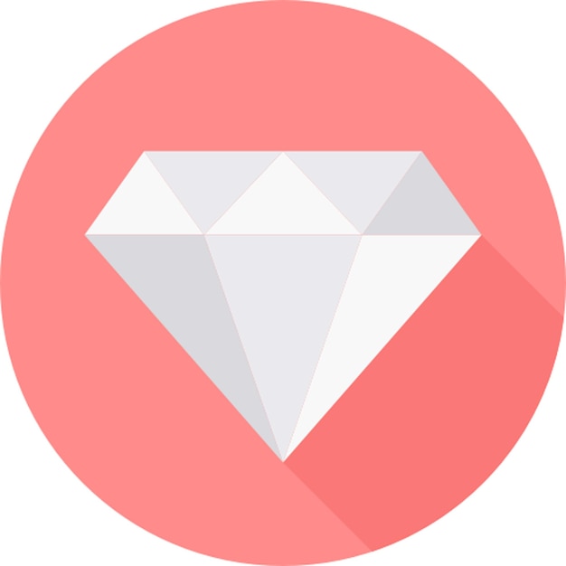 a diamond in a pink circle with a pink background