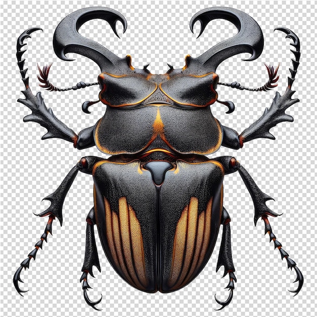 PSD 頭蓋骨を描いた甲虫の絵